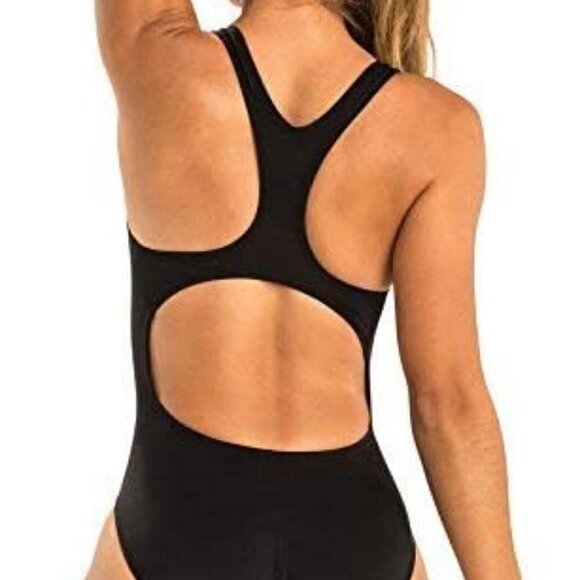 Dolfin Ocean Women's Swimwear Solid Performance Back Swimsuit - Picture 3 of 4